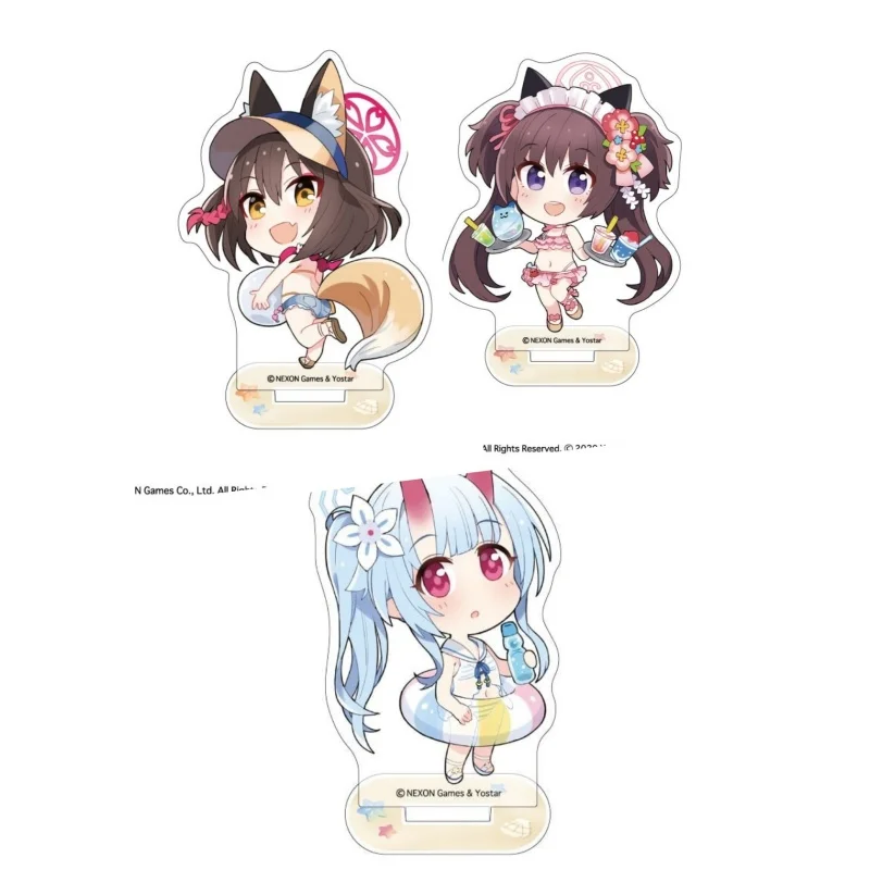 

Blue Archive Anime Figures Tendou Arisu Saiba Momoi Cosplay Desk Decor Model Plate Props HD Acrylic stand standing gifts 10CM