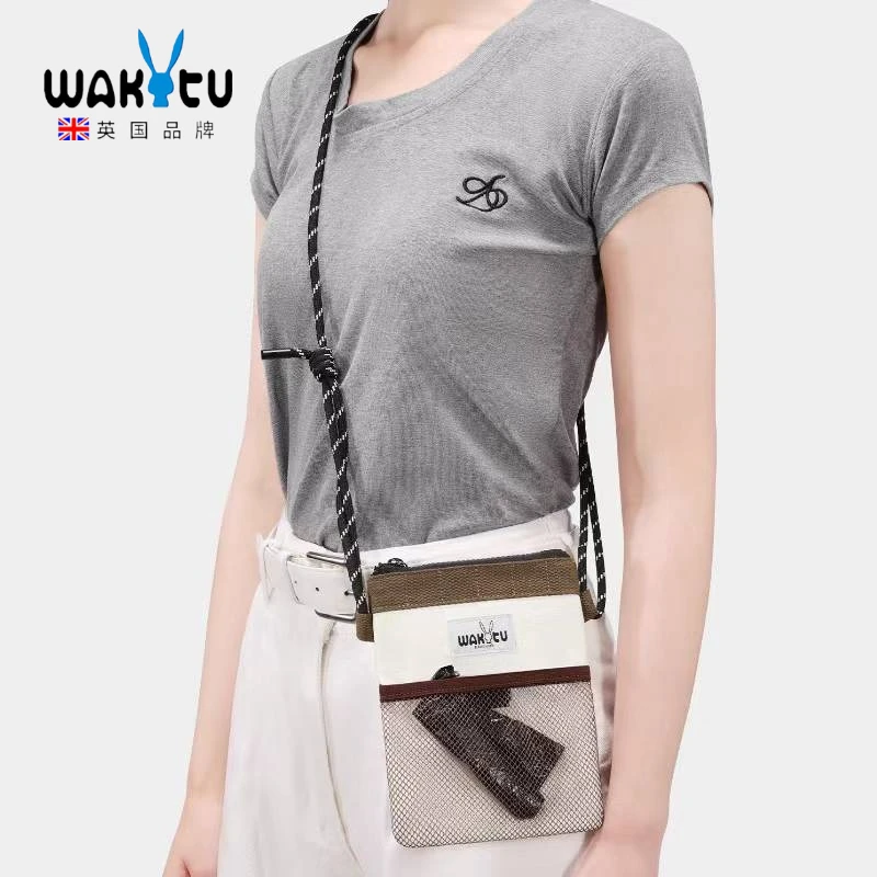 

Wakytu Portable Dog Poop Bag Holder Lightweight Waste Dispenser Pouch Shoulder Stroll Outdoor Walking Pet Cleanup Kit