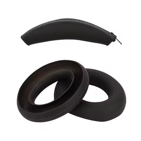 AED6-Ear Pads For Anker Soundcore Space Q45/Life Q30 Q35 Headphone Silicone Protective Case Earmuff Headband Repair Parts