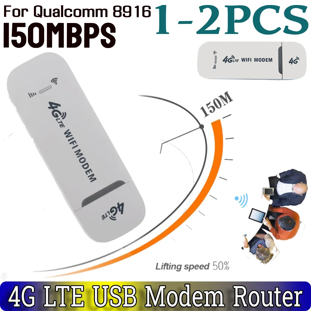 

1/2 шт. портативный беспроводной Wi-Fi-маршрутизатор 4G LTE 150 Мбит/с USB-модем-ключ мобильная широкополосная точка доступа со слотом для SIM-карты для домашнего офиса