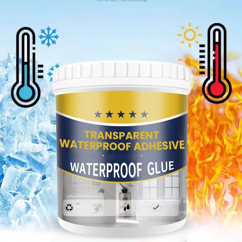 YPZVX Transparent Waterproof Glue Roof Exterior Wall Leak Repair Material Bathroom Bathroom Brick-free Waterproof Coating