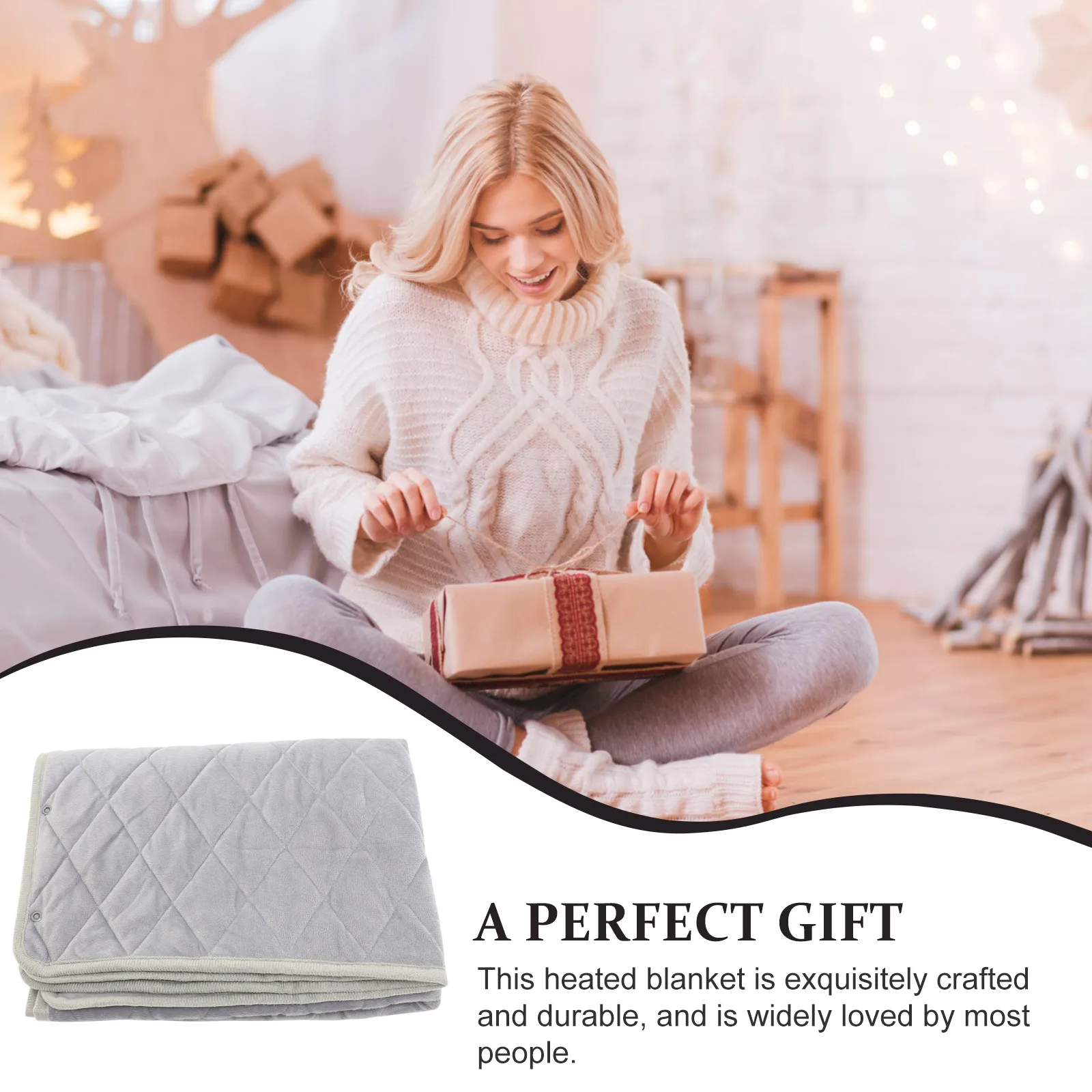 

Electric Heated Blanket Fast Heating Warm Bedding For Home Office Sofa Winter Use Small Heating Pad Easy Storage