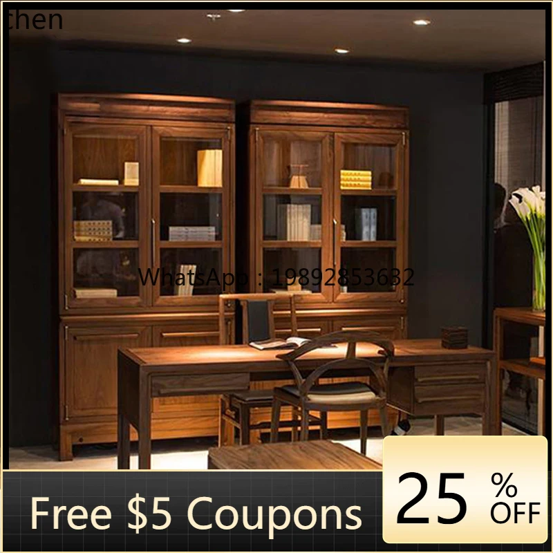 

HSN new Chinese solid wood boss desk Zen desk President's office furniture