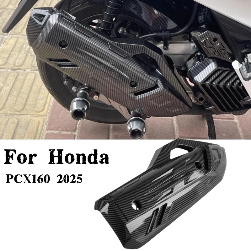 

For Honda PCX160 PCX 160 2025 Motorcycle Exhaust Pipe Cover Cowl Protector Tail Cover Motorbike Decorative Accessories