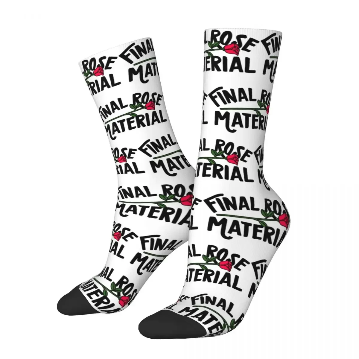 Final Rose Material Socks Harajuku High Quality Stockings All Season Long Socks Accessories for Man's Woman's Gifts