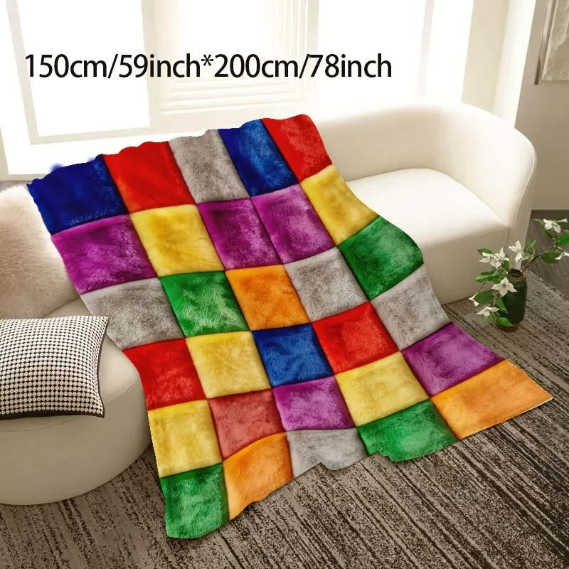 This Blanket Is Made of Soft And Skin-Friendly Flannel Material, Offering a Fluffy And Delicate Touch That Provides a Cloud-Like