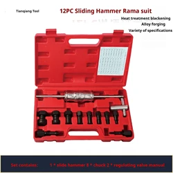 12 Pcs Internal Bearing Remover Slide Hhammer Set BlindHole IInternal Bearing Puller Group Extractor Bearing Removal Tooll