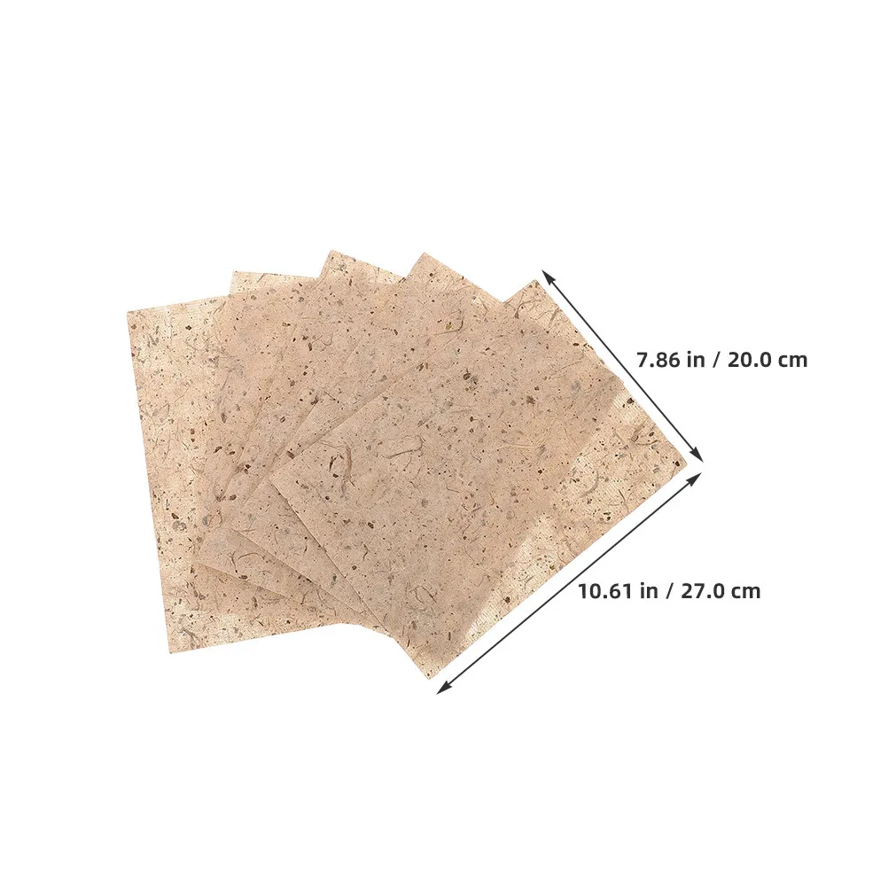 50Pcs Vintage Chinese Calligraphy Paper Smooth Textured Ink Painting Scroll Craft Drawing Practice Japanese Sumi Watercolor