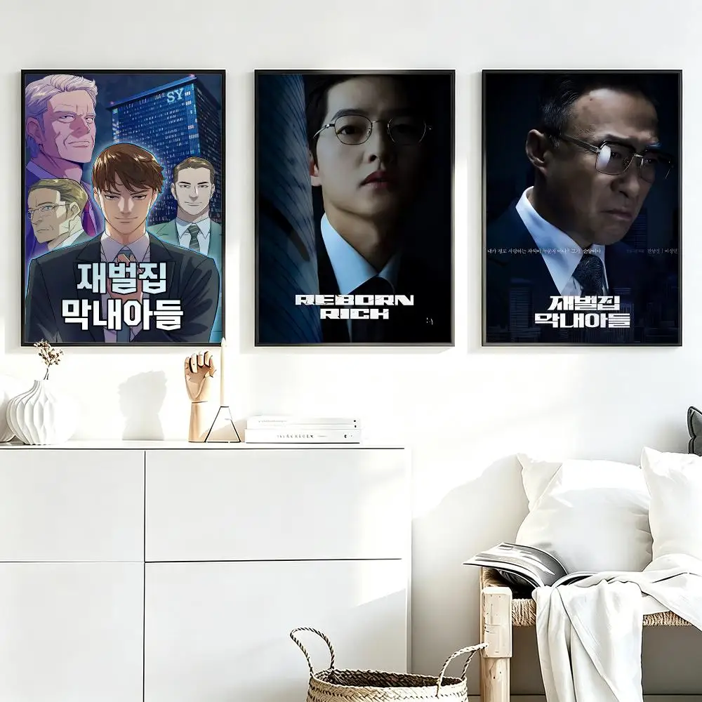 Aesthetic Wall Art Poster Trendy series Reborn Rich Poster for Bedroom Dorm Room Home Decor Large Wall Picture Print