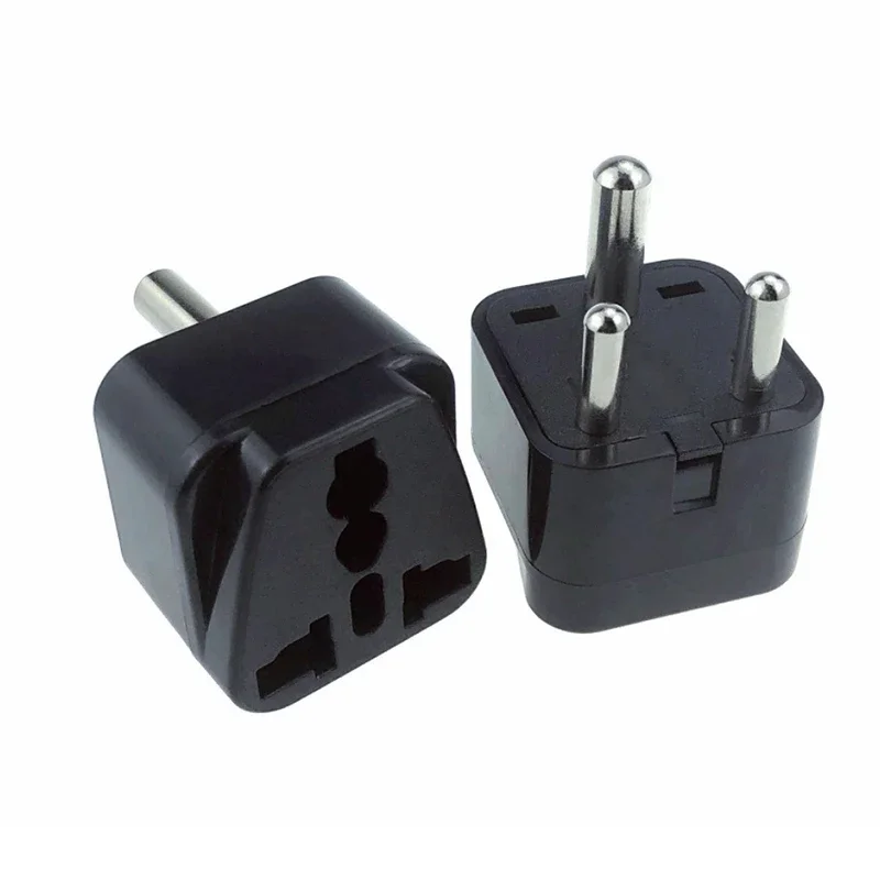 1/5/10PCS South Africa Plug 10A AC 250V Type M Big Round 3 Pins India Conversion Power Plug Adapter Travel Pakistan Convert