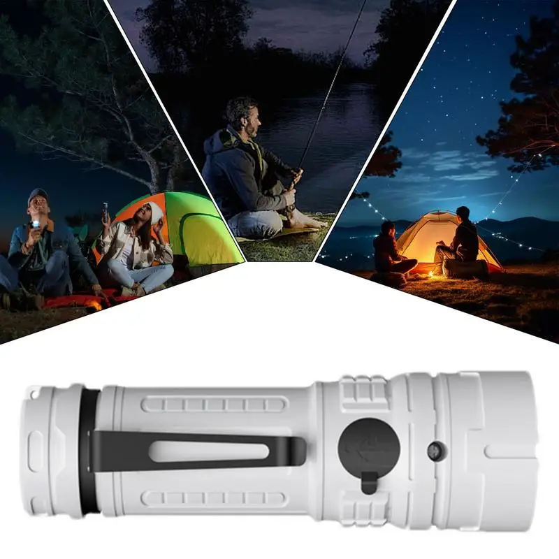 Torcia a LED luminosa tascabile torcia luminosa a LED per campeggio torcia a LED multifunzionale con Clip per la lettura di escursioni in campeggio