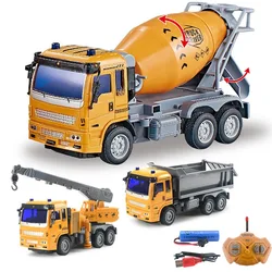 Children's Remote Control Excavator Toys Truck Dump Remote Control Toys For Boys Birthday Christmas Gift Construction Vehicles