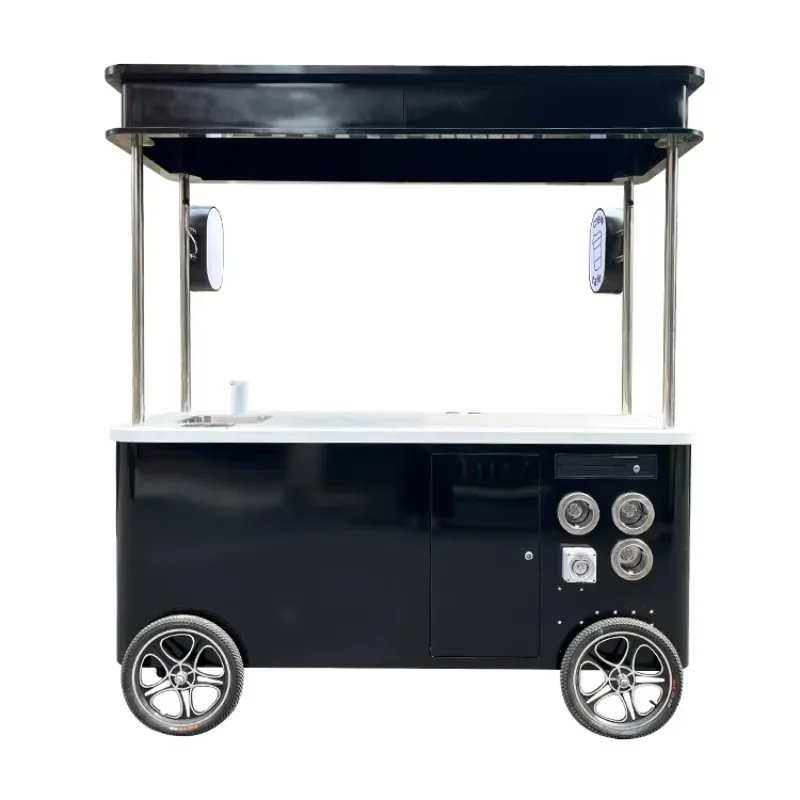 

Mobile Business Food Cart Ice Cream Freezer Cart for Snack Food