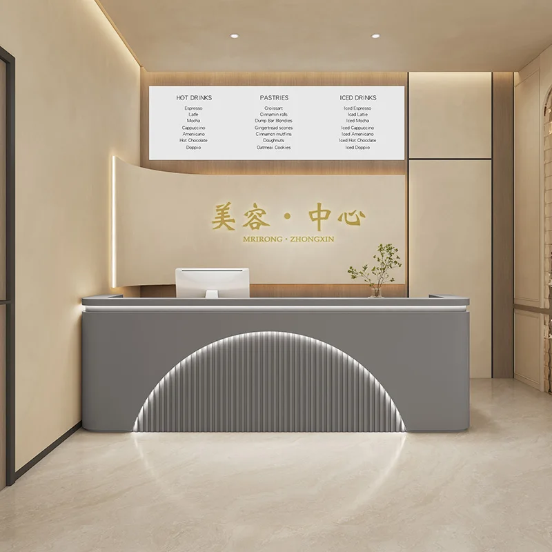 Pulpitos Wooden Churches Office Furniture Companies Reseption Desk Bar Counter Beauty Salon Shop Lectern Simple Mueble Dhome