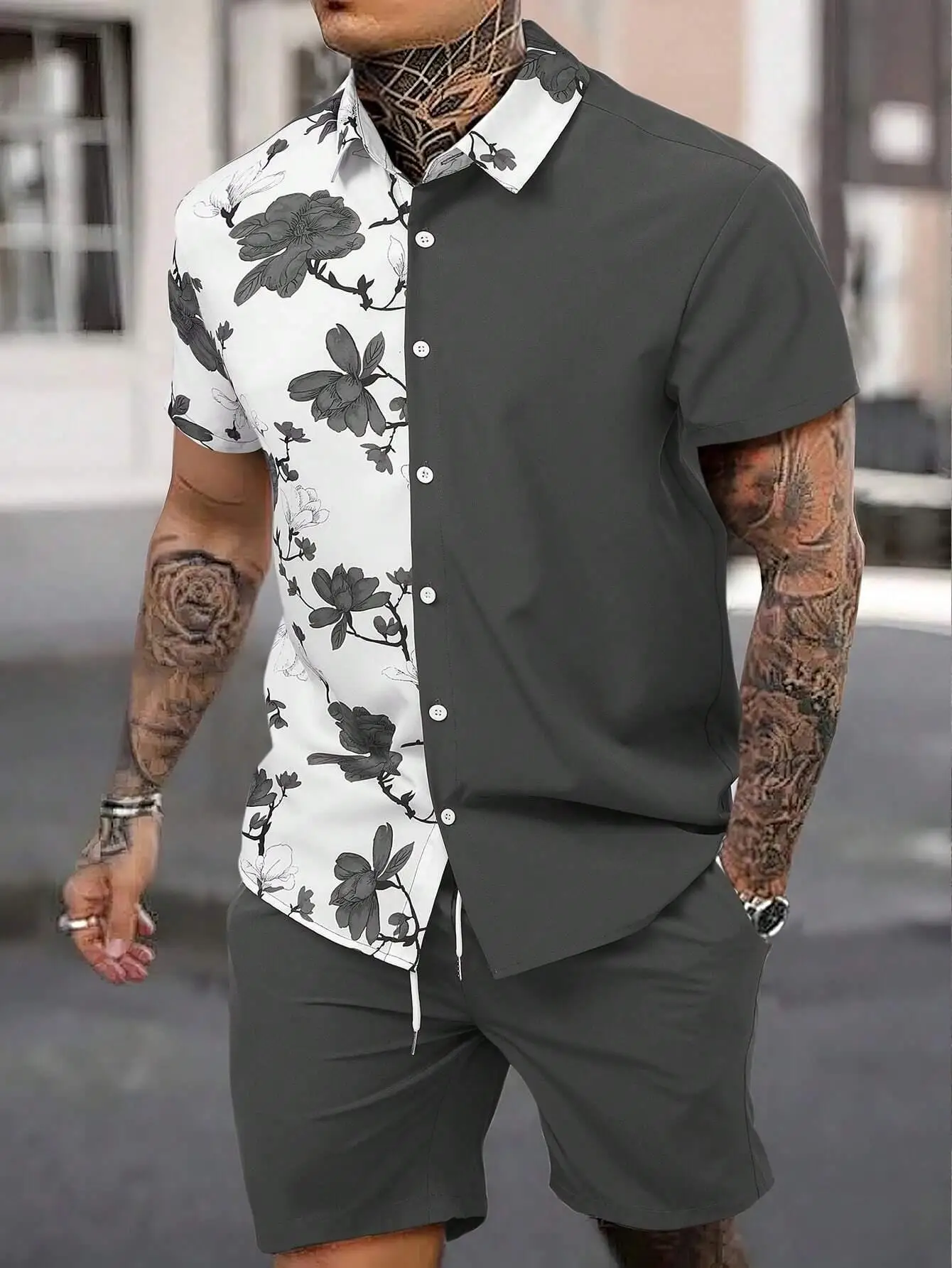 Men's Shirt Summer Fashion Design Short Sleeve 3D Print Shirts Outdoor Tops Streetwear Loose Casual Hawaiian