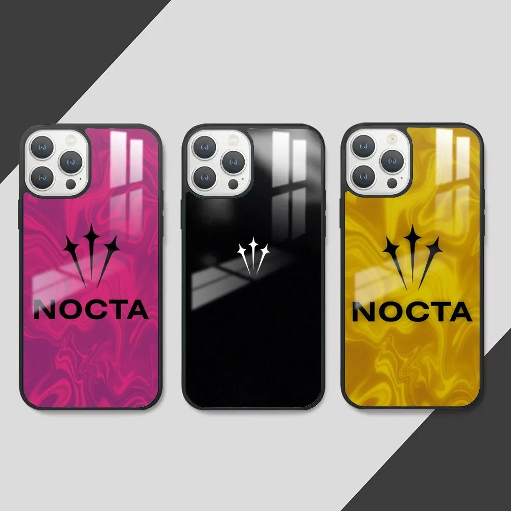 the N-NOCTA ES logo Phone Case For iPhone 16 15 14 13 12 11 Pro Max Plus Mini PC Fashion High Quality mirror phone case