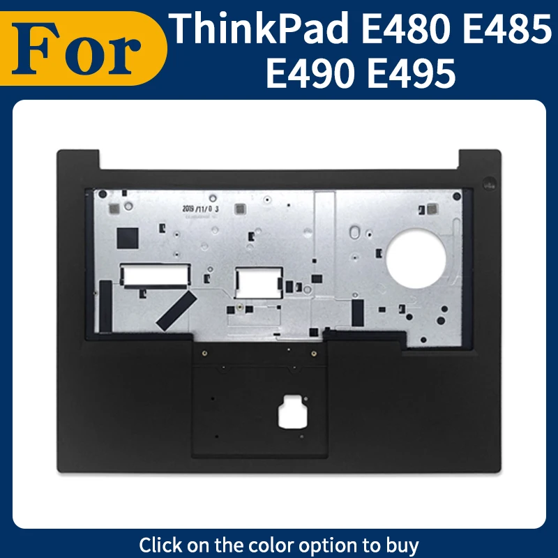 

Black New Upper Cover For ThinkPad E480 E485 E490 E495 Upper Case Keyboard Bezel Palmrest C Cover Shell