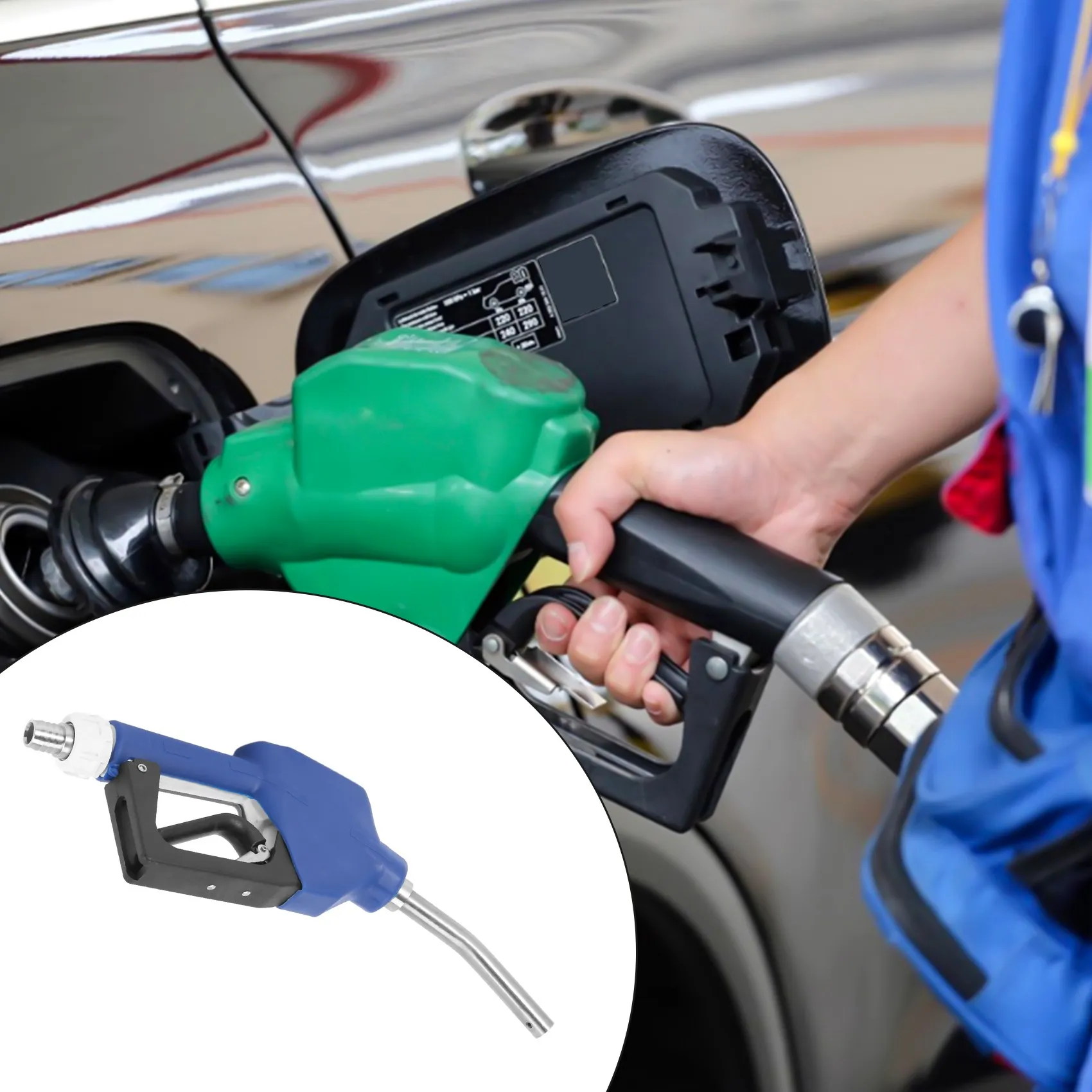 

Автоматический пистолет для заправки DEF/Adblue ABHX-3/4 дюйма NPT из нержавеющей стали с поворотным насосом для перекачки DEF, топливный пистолет для автомобиля, ручной/автоматический пистолет, антикоррозийный