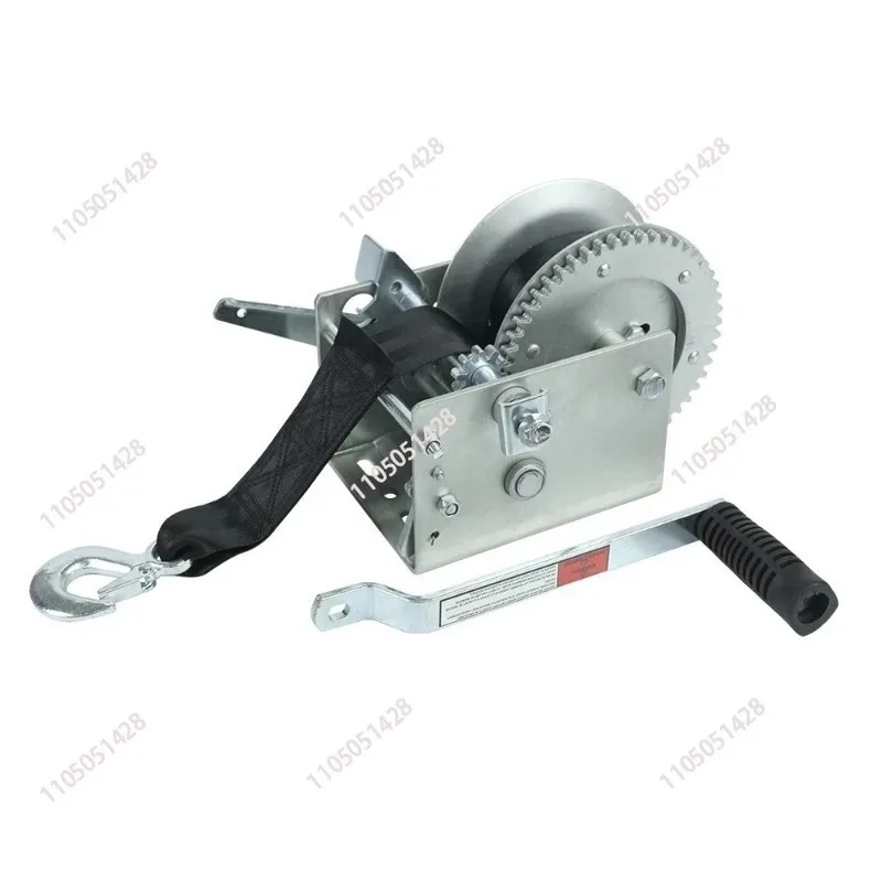 Premium 2500 lb hand crank winch winch tractor yacht motorcycle trailer accessories