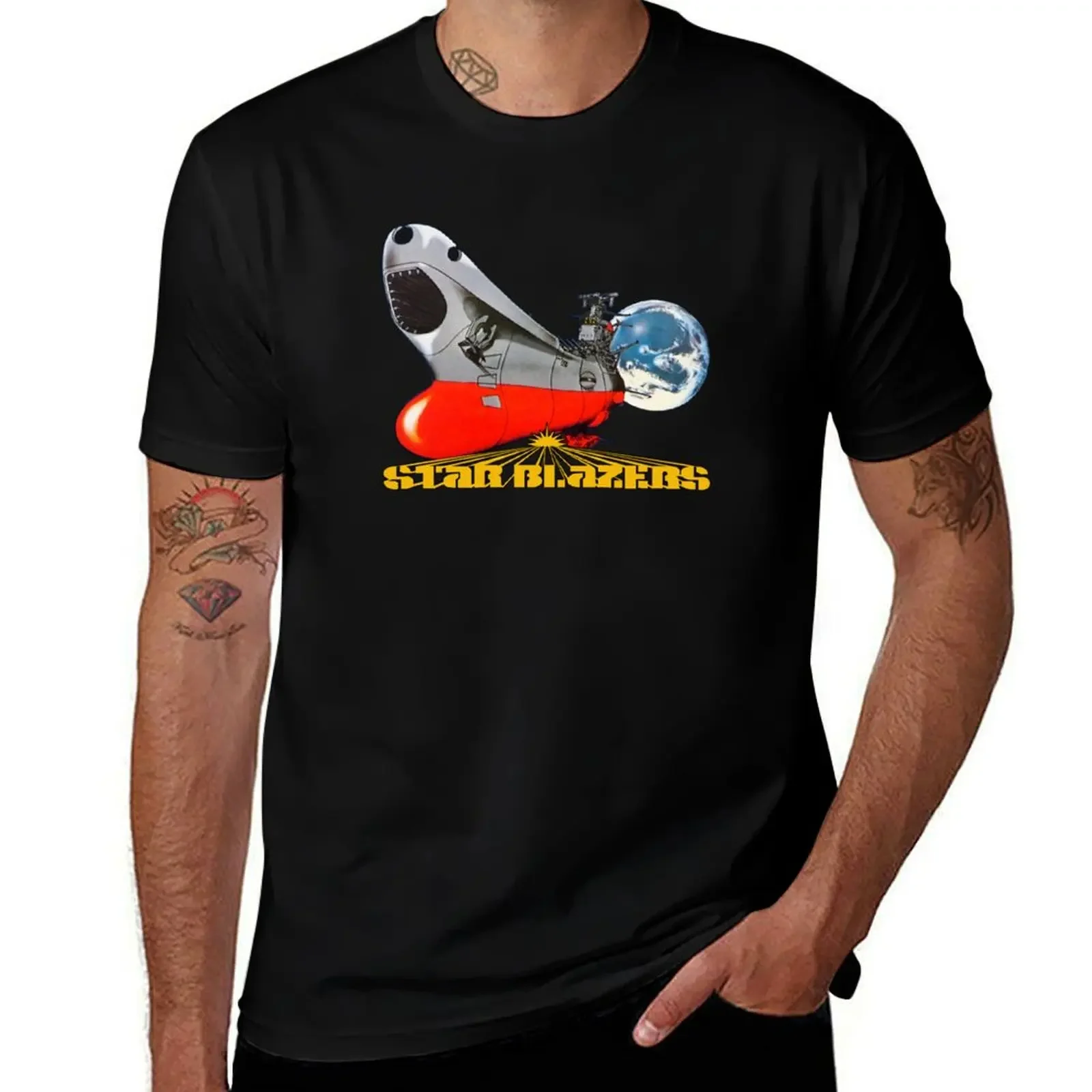 Star Blazers Exclusive T-Shirt funny gifts Man t-shirt graphics street wear plain black t shirts men