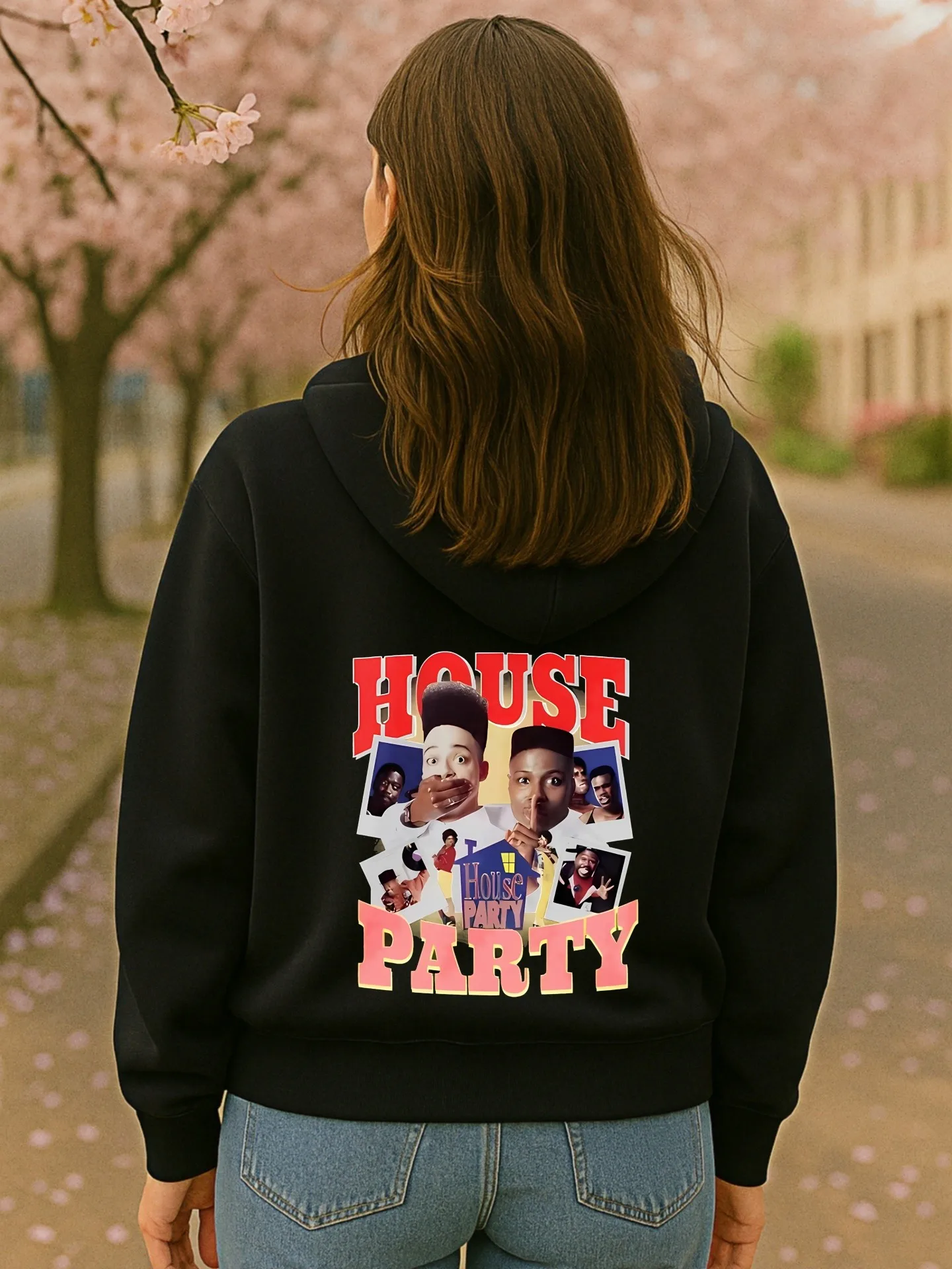 Grafische hoodie dames, vintage grafische print, casual streetwear-stijl, zachte stof, casual dagelijkse kleding, voor jonge mannen en vrouwen