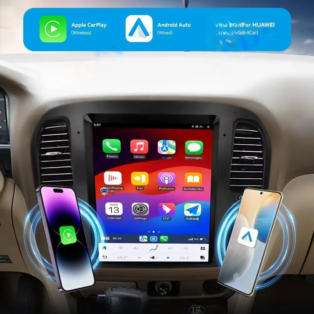 Android 15 For Toyota Land Cruiser 100 J100 LC100 1999-2002 Automotive Multimedia Supports Day/Night Mode + Instant Boot Carpla