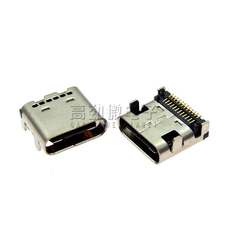 Type C Micro 24Pin USB 3.1 Double row on board Female Port Jack Tail Sockect Plug For phone PD fast charge data connector