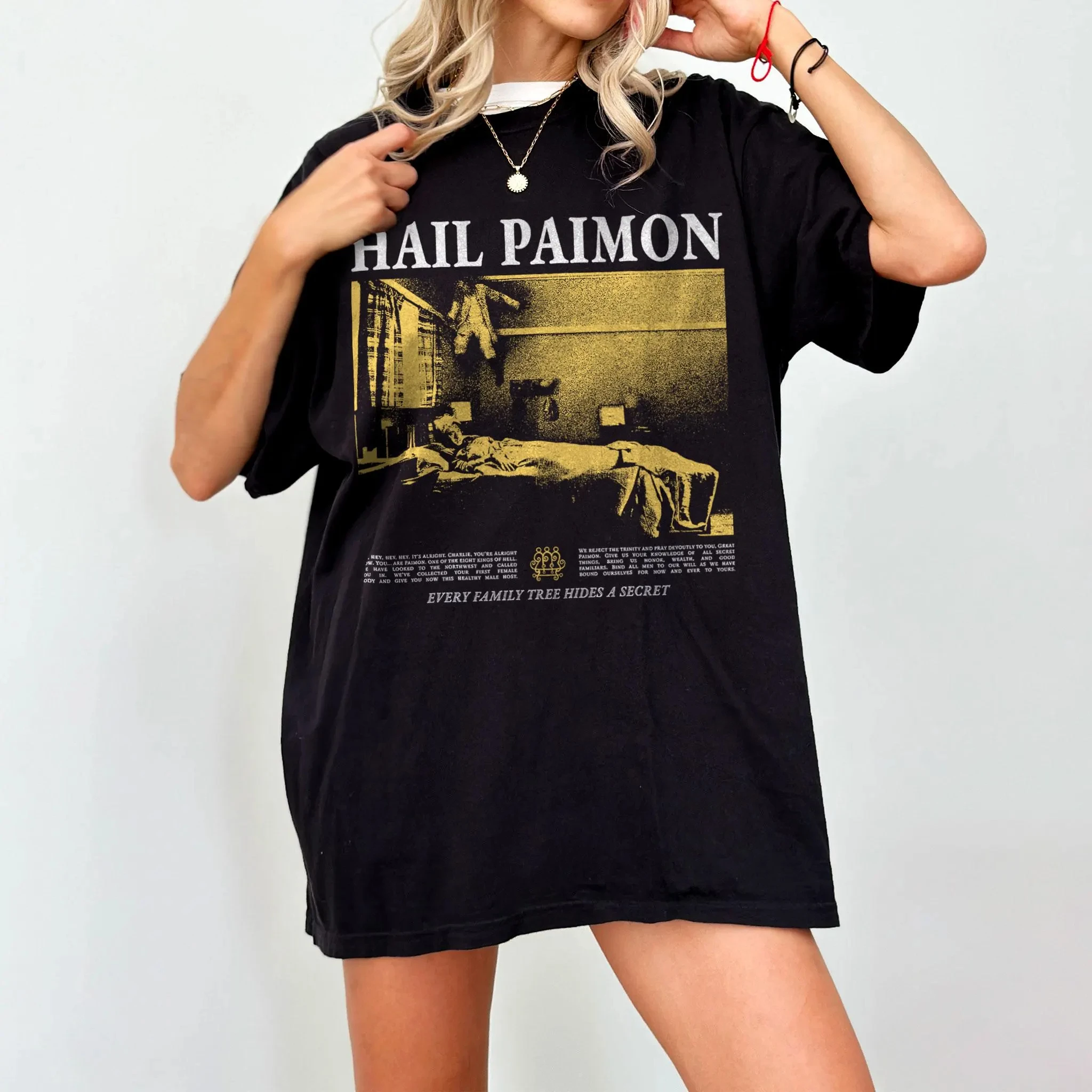 Hereditary T-Shirt A24 Horror Tee Paimon Kultfilm Shirt Ari Aster inspiriertes T-Shirt Horror Fan Geschenk Geschenk für Filmliebhaber