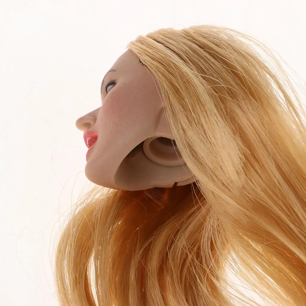 1 6 Head Sculpt Women Model Carved Plastic Action Figure Doll Accessory for