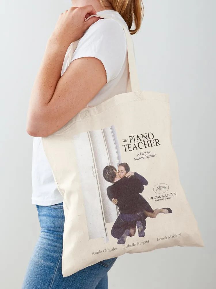 

the piano teacher (2001) Tote Bag shopping trolley bag Customizable tote bag shopper bags Big women