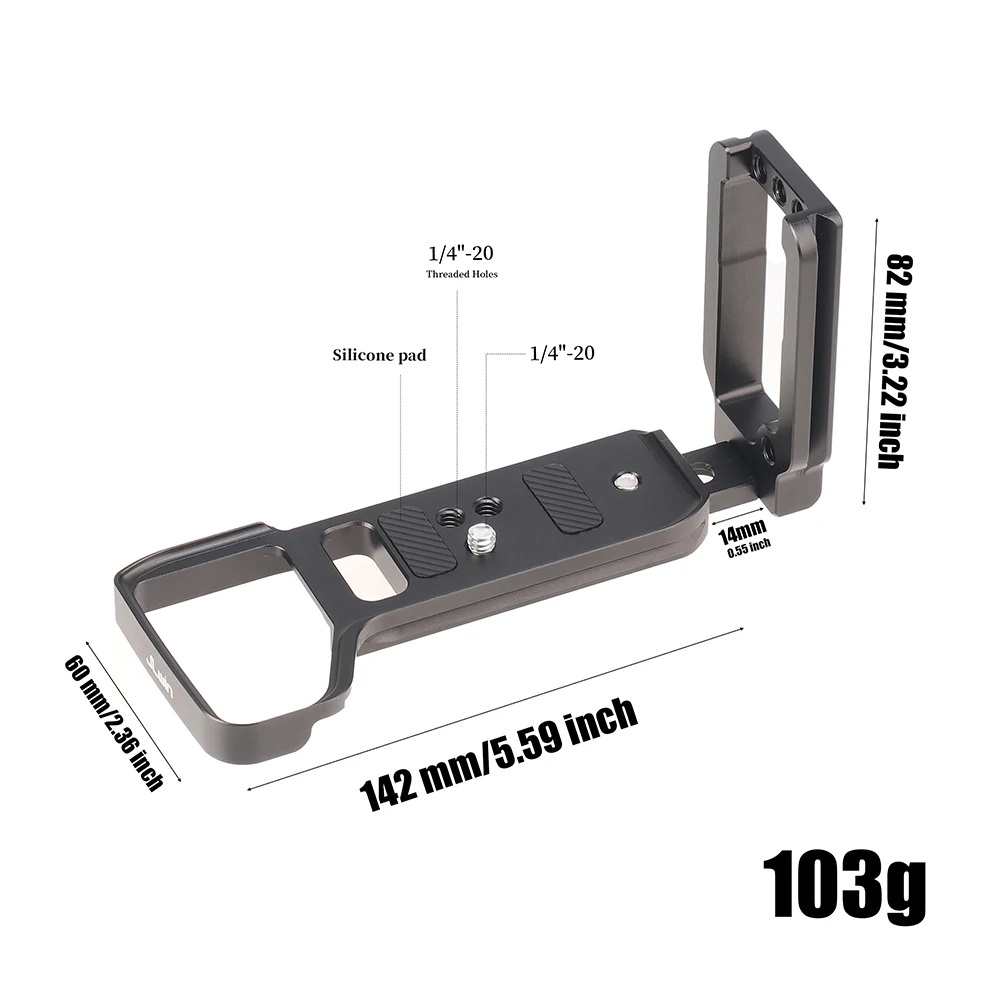 QR Vertical L Bracket Quick Release Plate 1/4