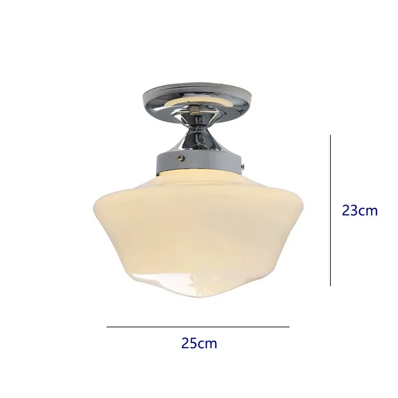 French Antique Cream Ceiling Lamp E27 Bedroom Hallway Balcony Closet Dining Room Nordic Minimalist Vintage Pendant Light