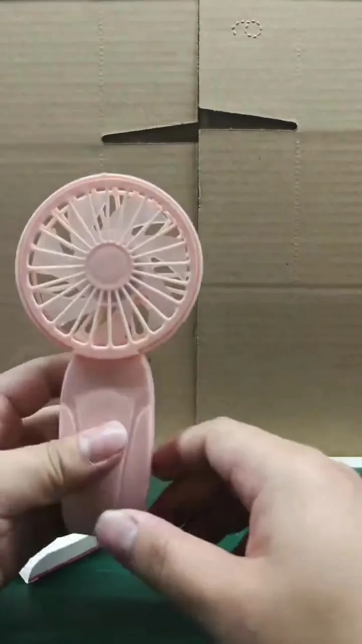 Portable Handheld Small Fan ABS Lightweight Cute Appearance USB Rechargeable Mini Fan For On Go Cooling Portable Mini Pocket Fan