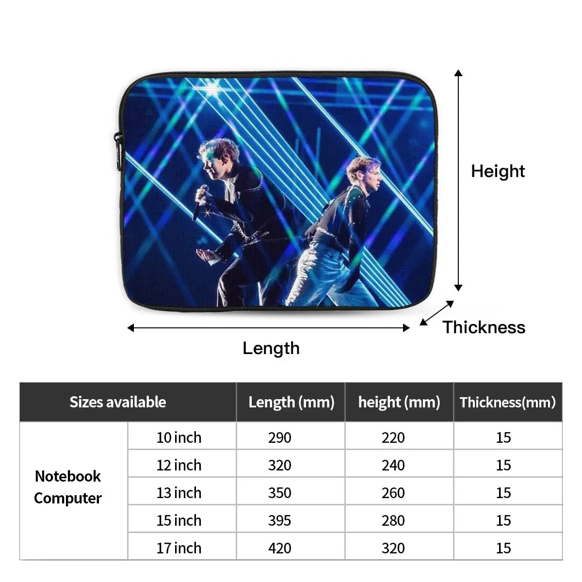 Marcus And Martinus Sweden Norway Eurovision Notebook Laptop Bag Case Pouch For Macbook Air Pro Tablet Shockproof Case Bag
