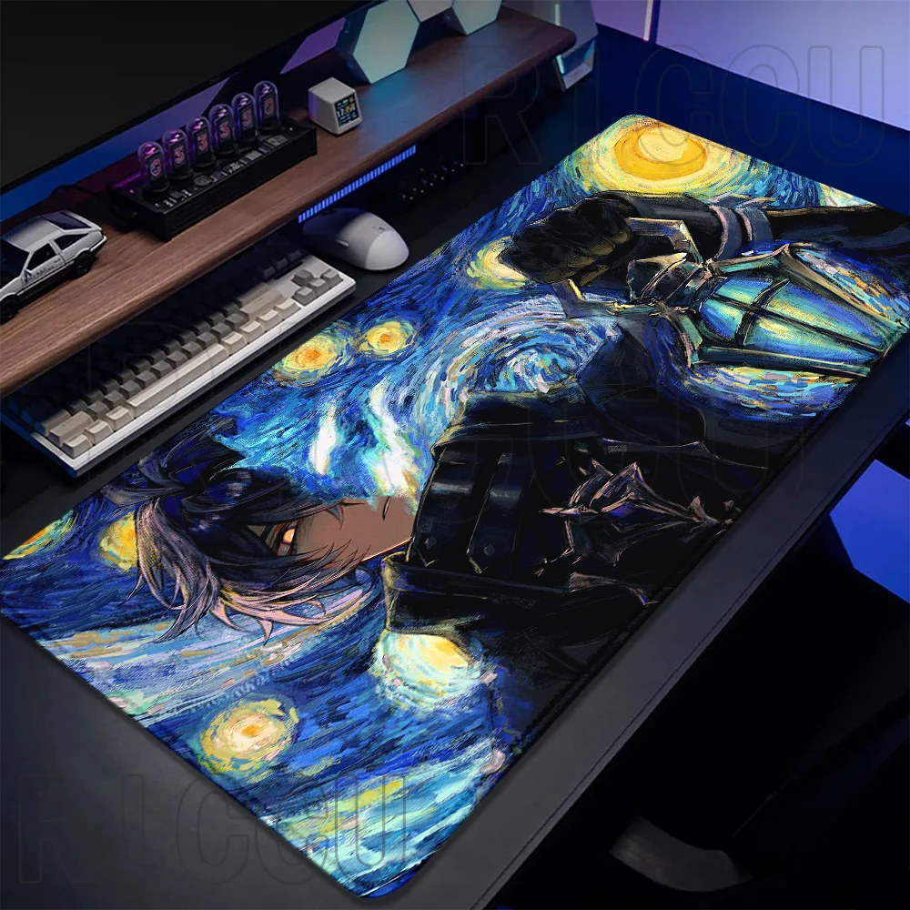 400x900mm Genshin Impact Flins xxl Mouse pads Computer Gaming Laptop PC accessories Desk Mat Natural Rubber Keyboard Mouse Pad - Image 2
