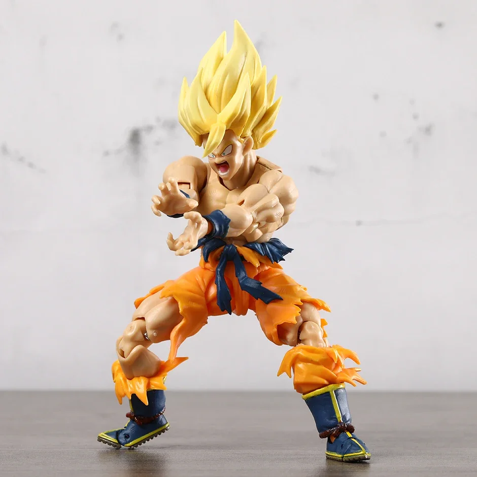 Dragon Ball Z Super Saiyan Goku (Legendario) Awakening PVC figura de acción muñeca coleccionable en miniatura regalo