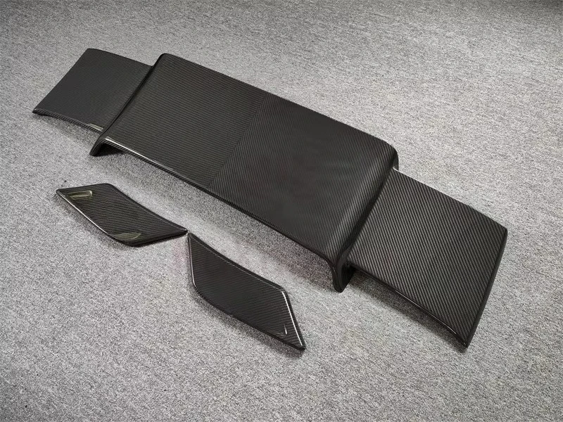 2019 + G-Class W464 G63 G800 ألياف الكربون الجافة B نمط المفسد الخلفي ل W464 الحاجز الخلفي الأمتعة المفسد طقم الجسم #2