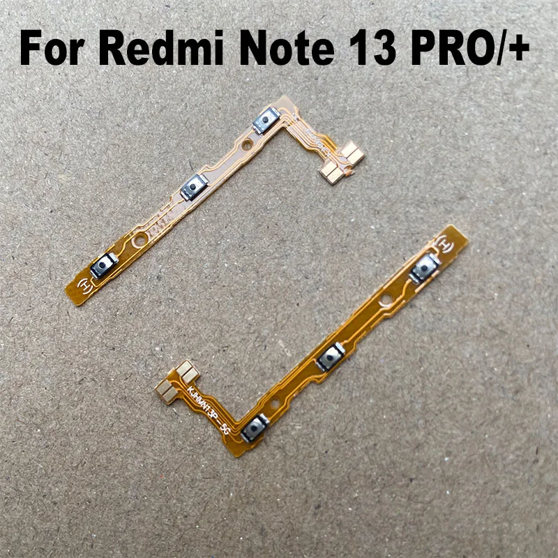 For Xiaomi Redmi Note 13 Pro + Plus Power Volume Button Flex Cable Side Key Switch ON OFF Control Button