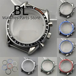 BLIGER 39.7mm Men's Watches Case Stainless Steel FIT VK63 Movement Watch Accessories watch parts Fits 31.5MM Dial Waterproof