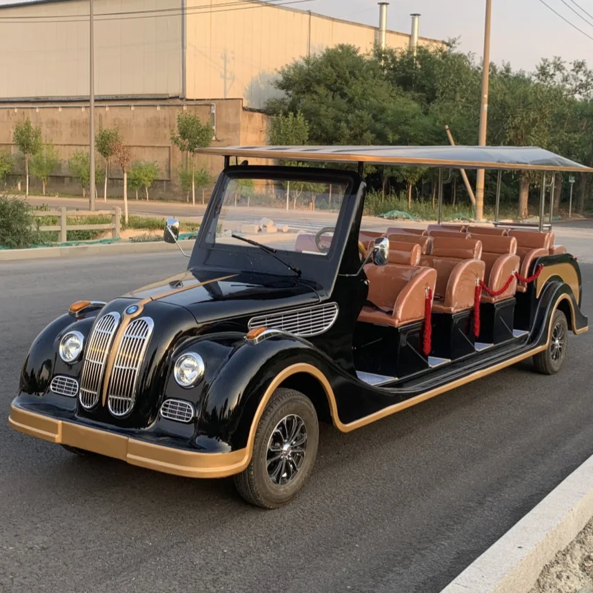 Hot Selling Customized Classic Retro Vintage Car Beach Resort Rental New Energy Electric Antique Self-Propelled  Golf Cart