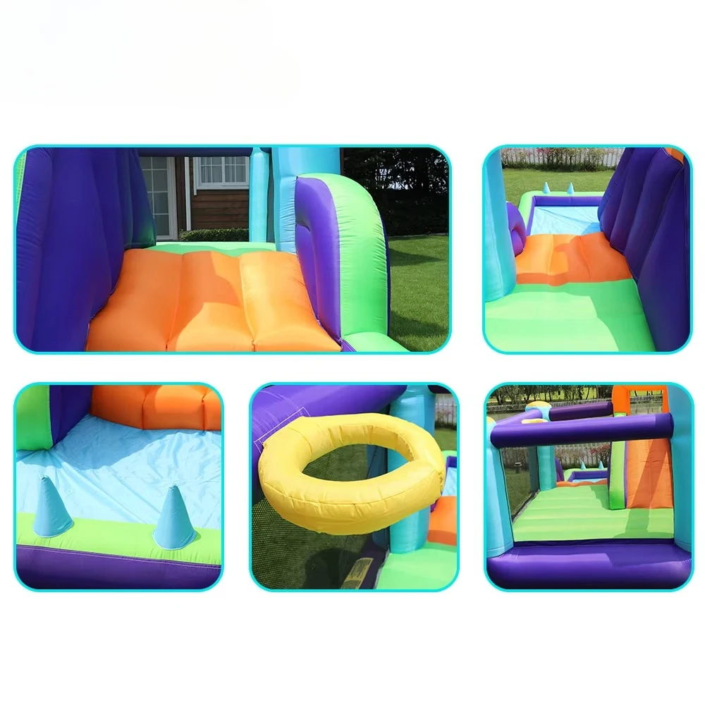Hot Koop Kleine Springkussen Kasteel voor Kinderen Springkussen Opblaasbaar Stuiterend Springkasteel Springkasteel Met Blower
