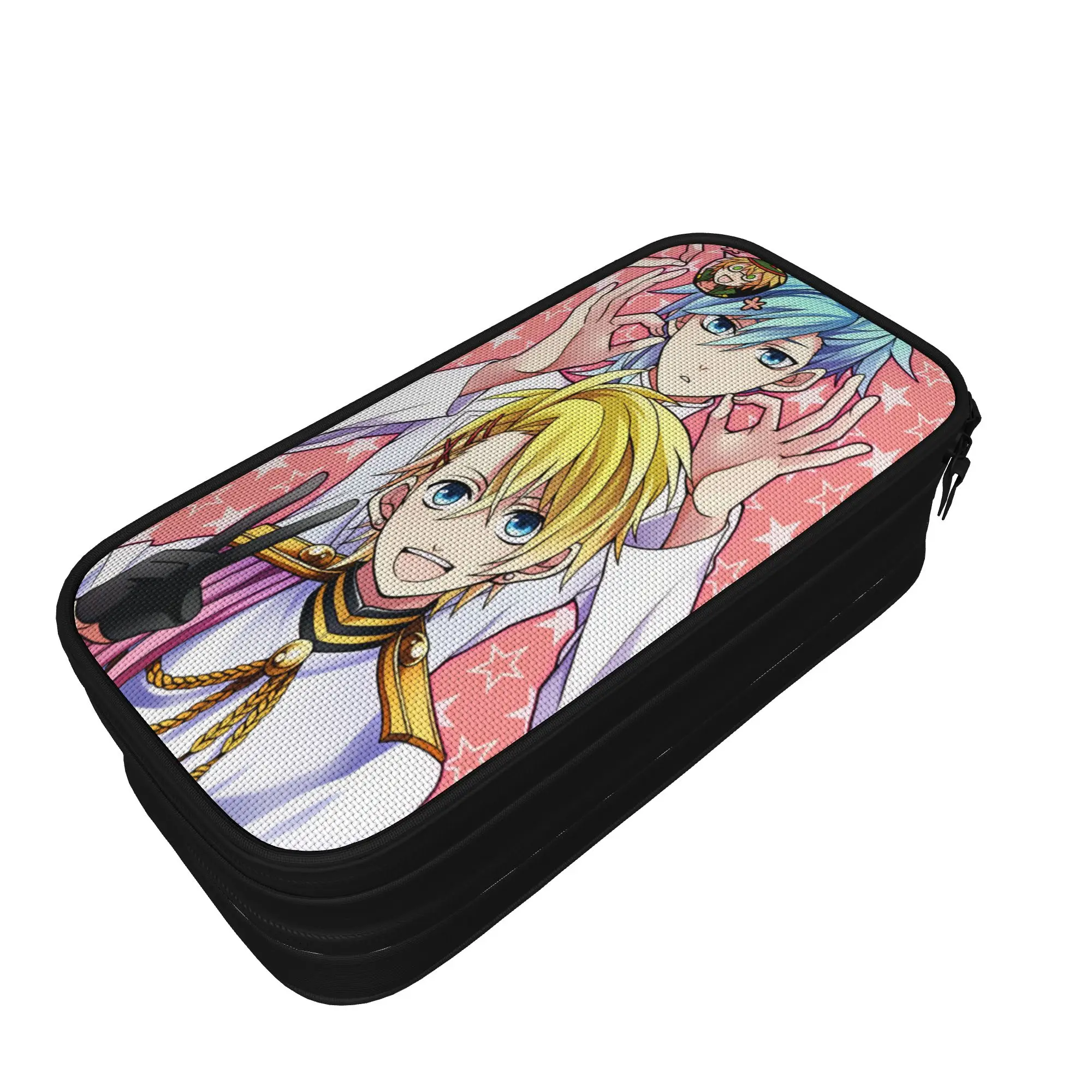 U-Uta no Prince-sama Hijirikawa Masato   Pencil Pouch  School Pencil Cases Girls Boys Double Layer Graphic School Stationery