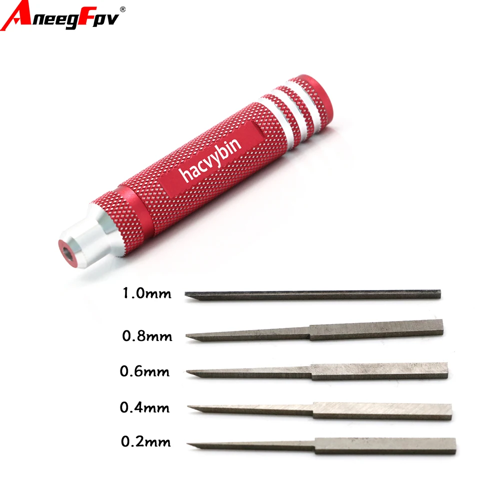 Prime Model Scriber w/  Blade Resin Carved  Scribe  line Hobby Cutting  Tool Chisel + 5 Blade Tools for RC Car / Drone Repair