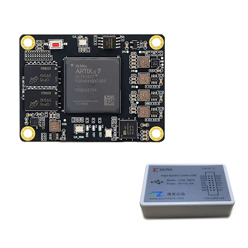 لوحة تطوير fpga xilinx Puzhi PZ-A7100T-SOM Xilinx SoC Artix-7 fpga core board basys 3 artix-7 fpga لوحة تدريب
