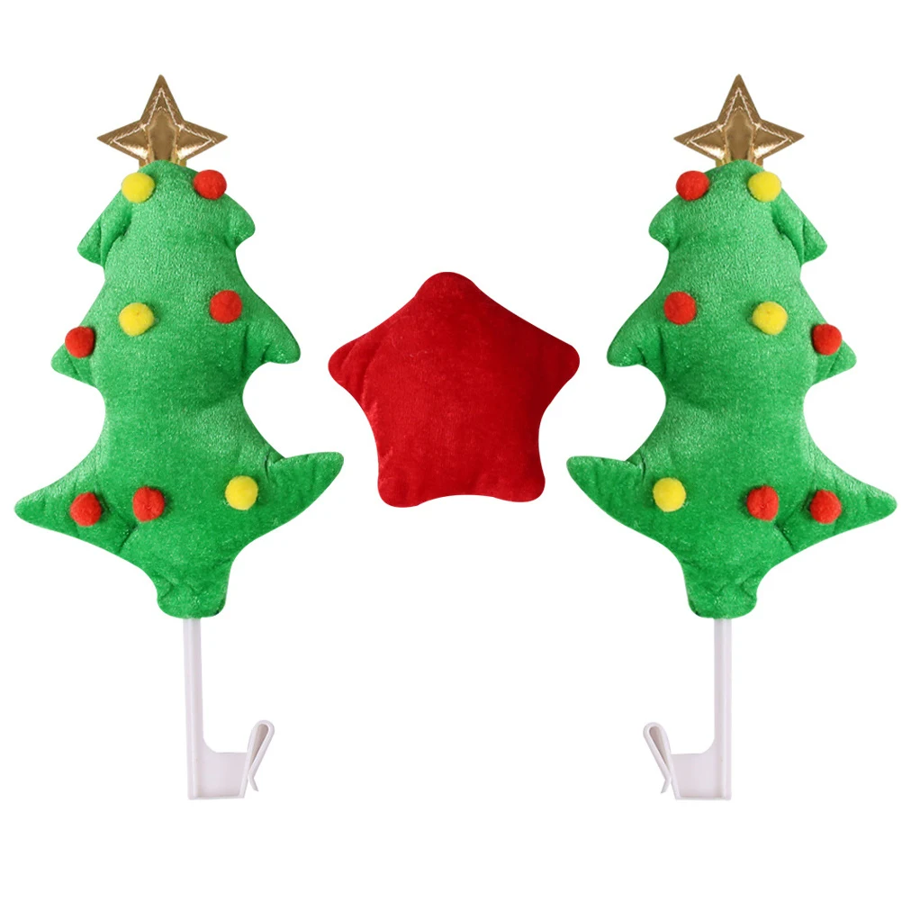 

Antler Decorations Flannel Durable Easy Install Christmas Tree Fashionable Holiday Accessory Christmas Car