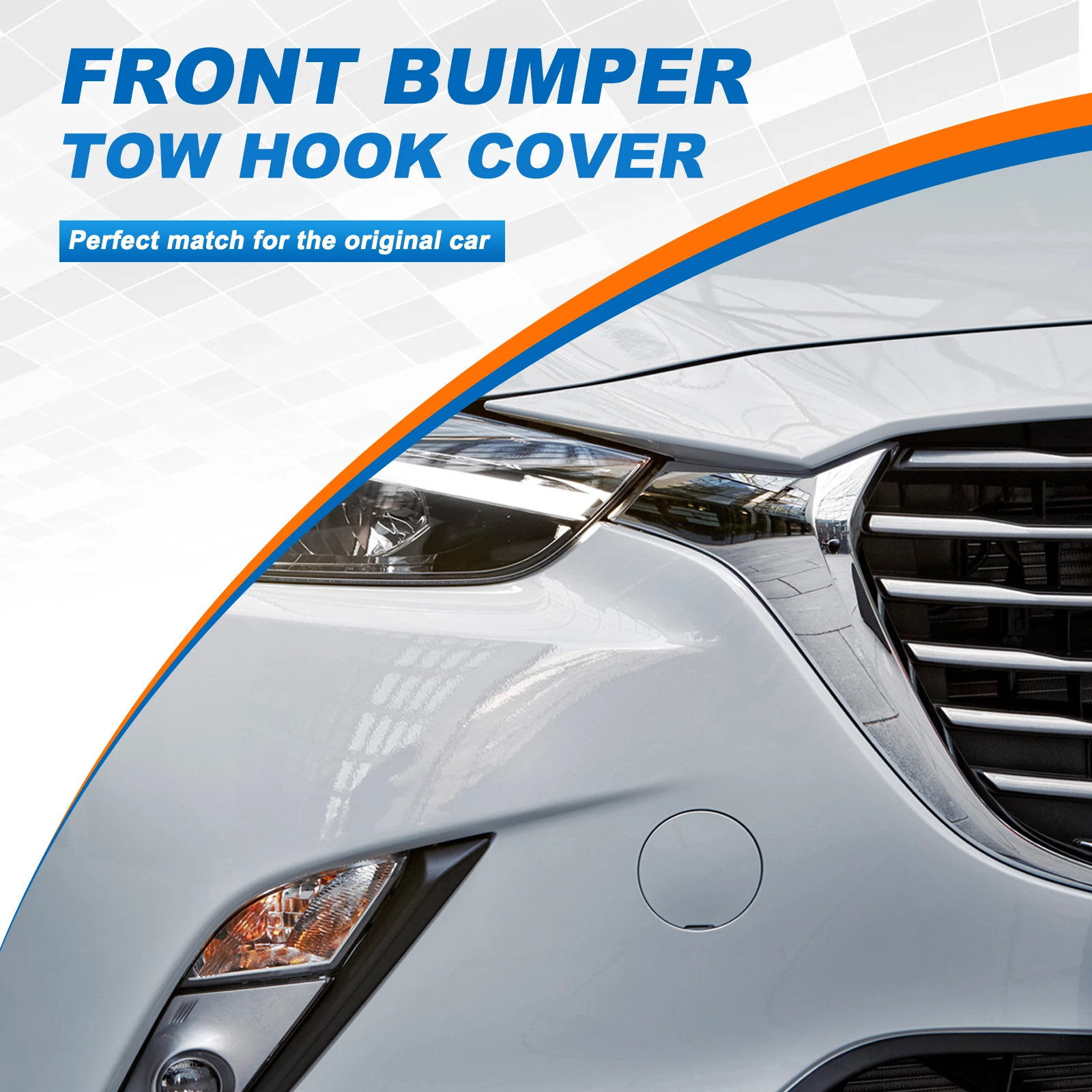 المصد الأمامي سحب هوك غطاء غطاء سحب العين لمازدا CX-3 CX3 DK 2014 2015 2016 2017 2018 2019 2020 2021 2022 2023 DK8A-50A11