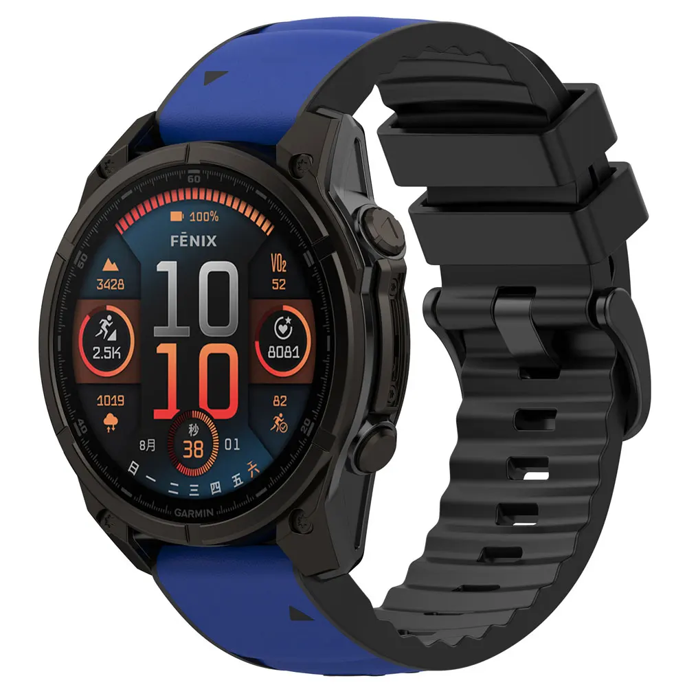 Leather+Silicone 22mm 26mm Strap For Garmin Fenix 8 Pro 8 E 7Pro 6/Tactix/Instinct/Enduro/Forerunner 970 965 955 Smartwatch band
