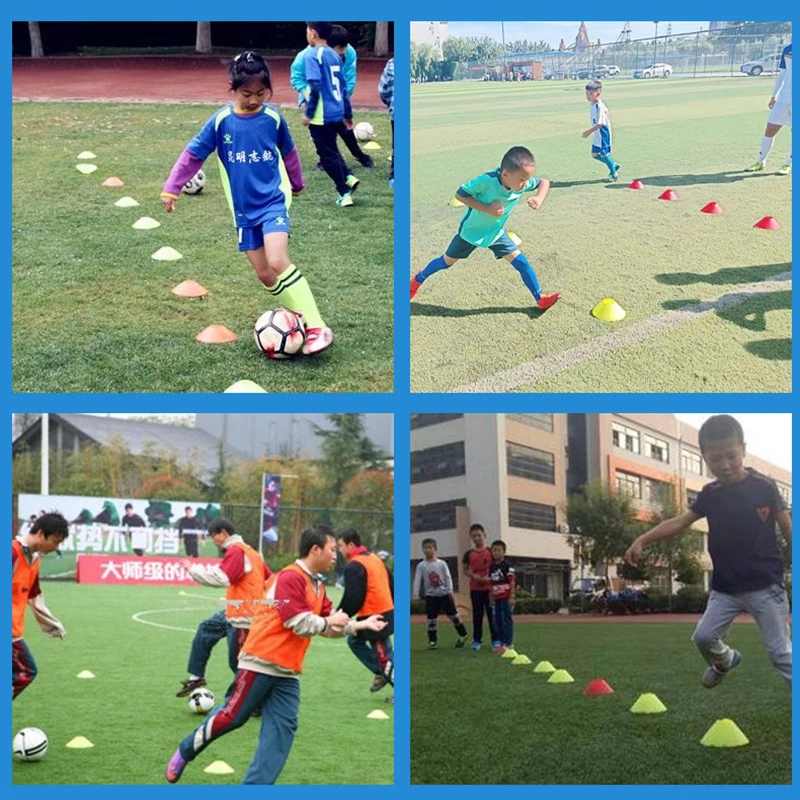 12pcs Obstacle Avoidance Sports Children\'s Football Roller Skating Training Equipment Professional Pan Cone Agile Sports Props