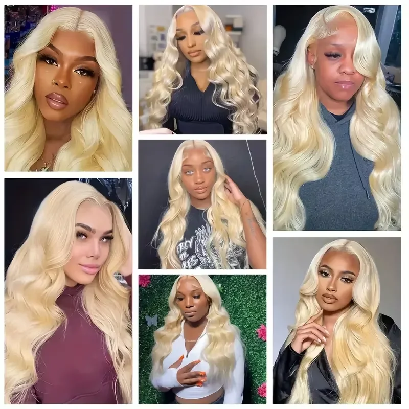 Body Wave HD 613 Honey Blonde 16-34 Inch 13x6 Lace Front Wig Human Hair 13x4 Lace Frontal Wigs Brazilian Water Loose Pre Plucked