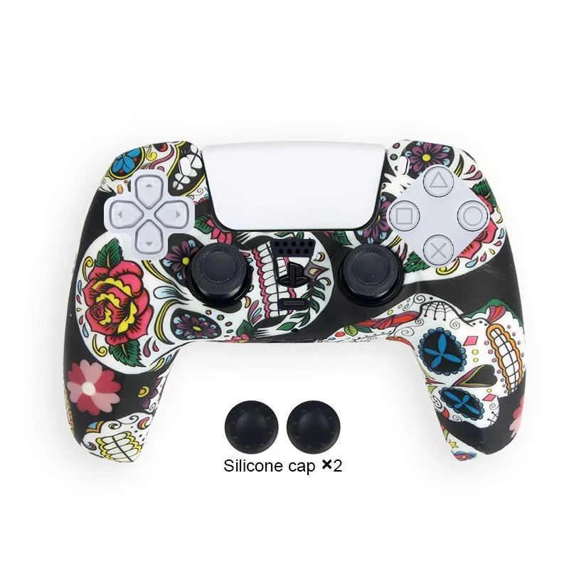 Funda protectora de camuflaje DATA FROG para SONY Playstation 5, funda de silicona con agarre para accesorios de controlador PS5